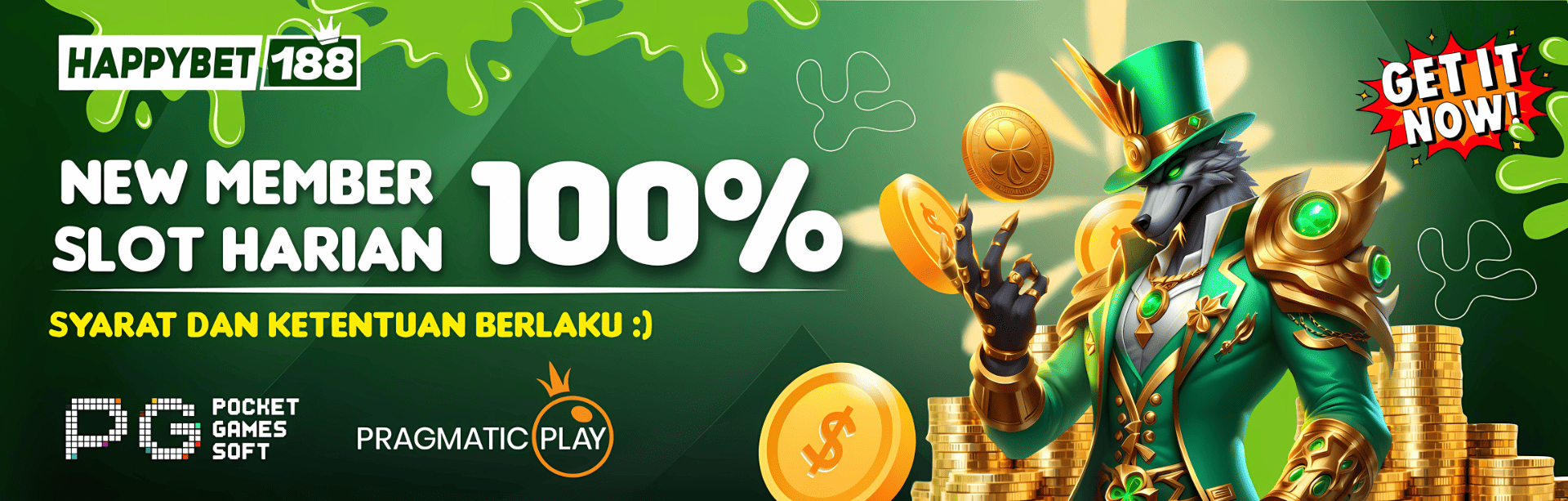 BONUS HAPPY NEW MEMBER 100% SLOT