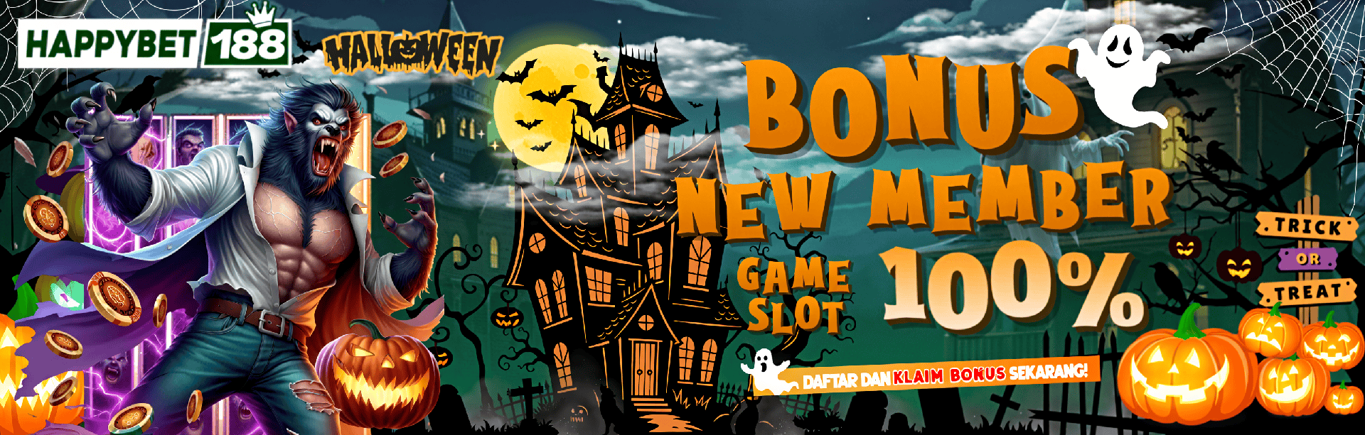 BONUS HAPPY NEW MEMBER 100% SLOT