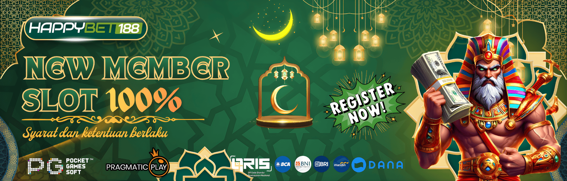 BONUS HAPPY NEW MEMBER 100% SLOT